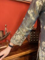 Elegant silk sharara suit set with dupatta