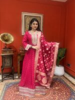 Royal elegant Anarkali suit set with dupatta