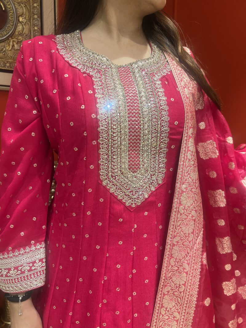 Royal elegant Anarkali suit set with dupatta