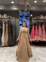 Peachy embroidered elegant lehenga set