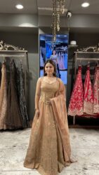 Peachy embroidered elegant lehenga set