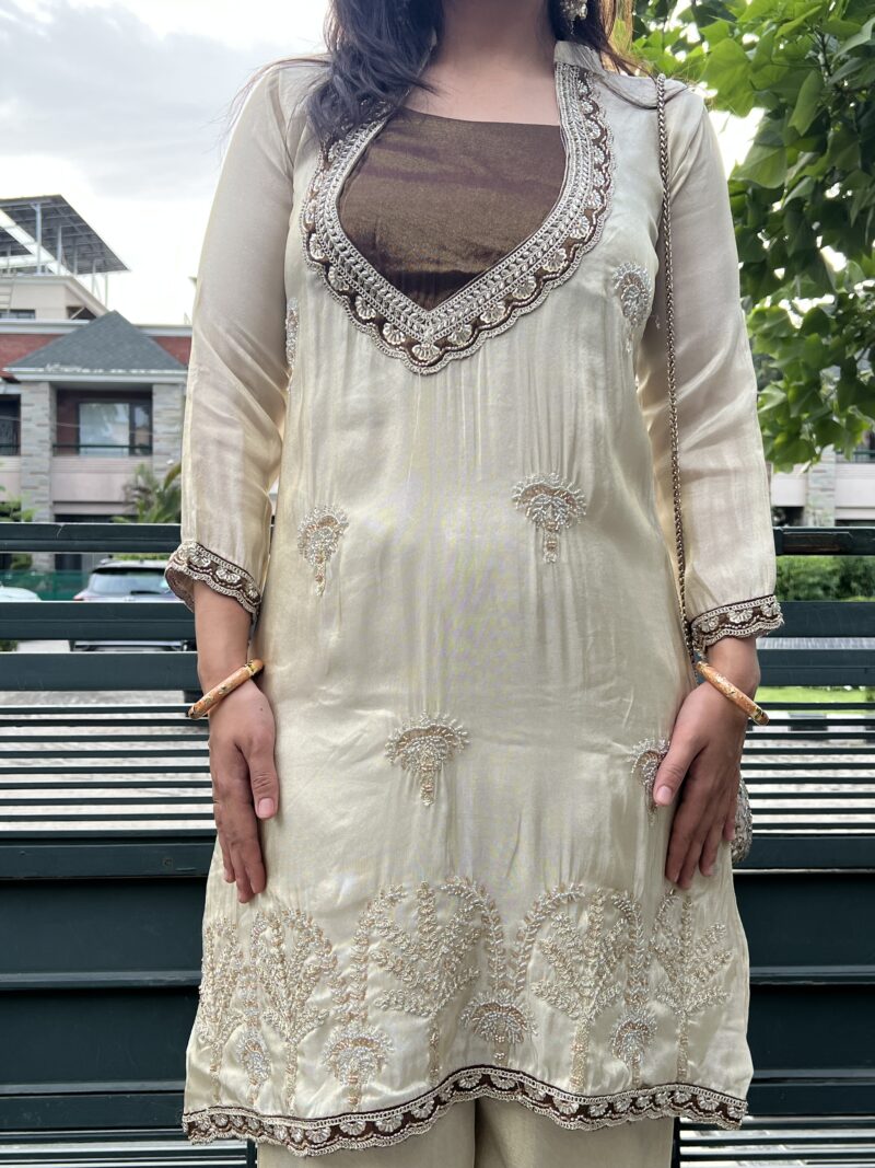 Elegant twin embedded co-ord set