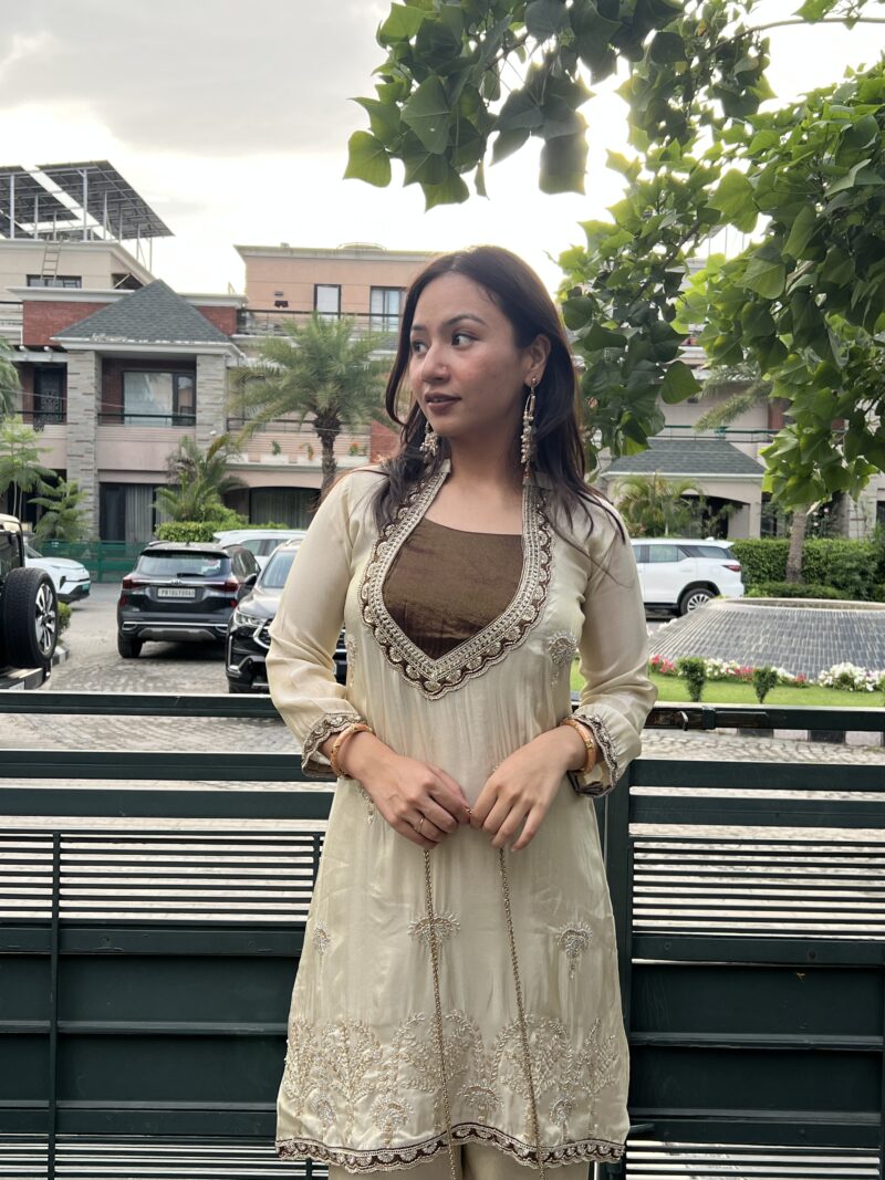 Elegant twin embedded co-ord set