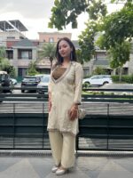 Elegant twin embedded co-ord set