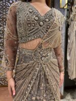 Moonlit drape saree set