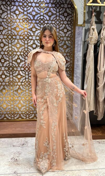 Champagne celestial drape fusion set