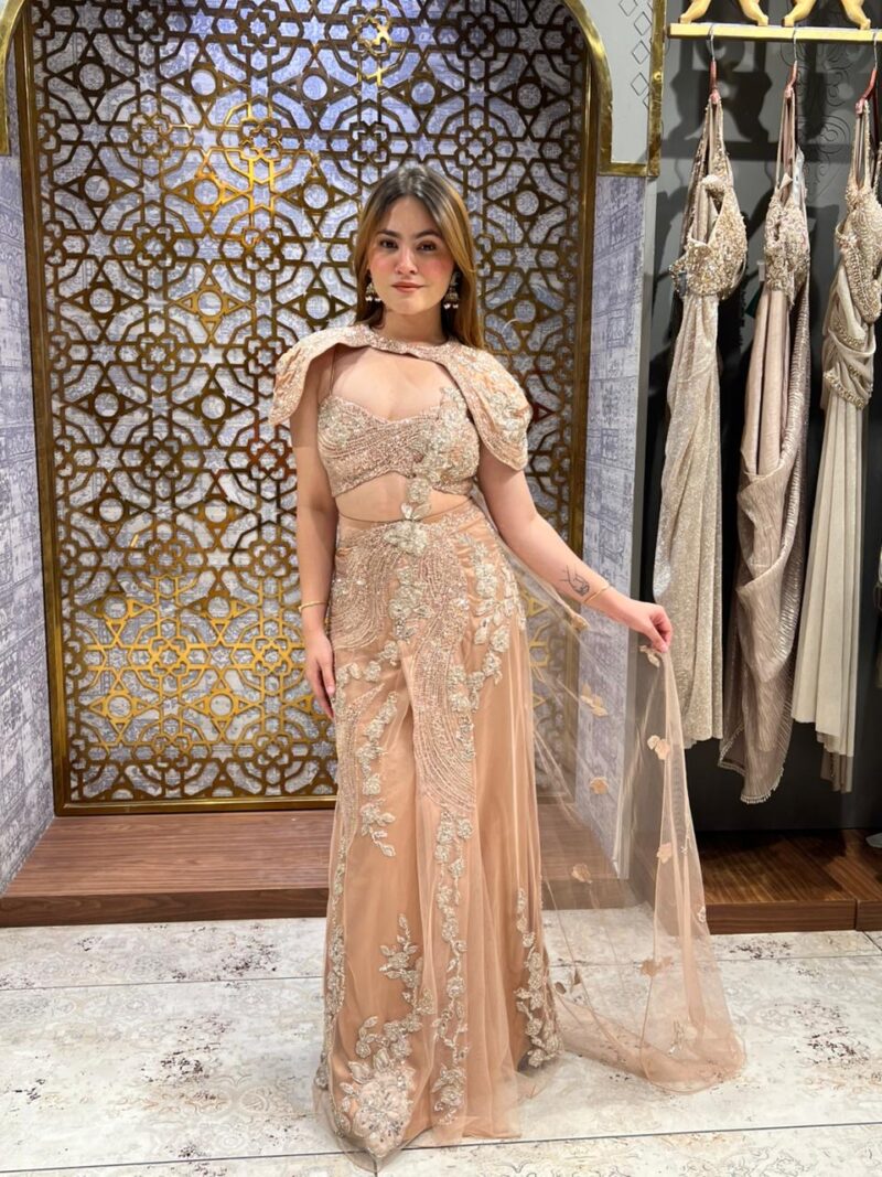 Champagne celestial drape fusion set
