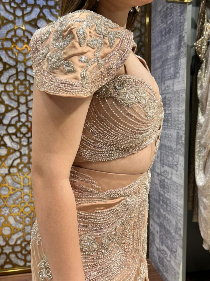 Champagne celestial drape fusion set
