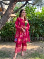 Elegant magenta floral  co-ord set
