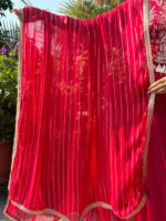 Hot pink elegant embellished set