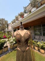 Royal copper embellished fusion fishcut set