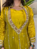 Vibrant mustard elegant festive co-ord set