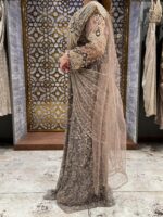 Moonlit drape saree set
