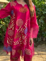 Elegant magenta floral  co-ord set