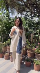 Trendy Jute co-ord set ensemble