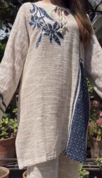 Trendy Jute co-ord set ensemble