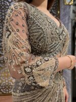 Moonlit drape saree set