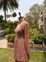 Rose gold mirage sharara set