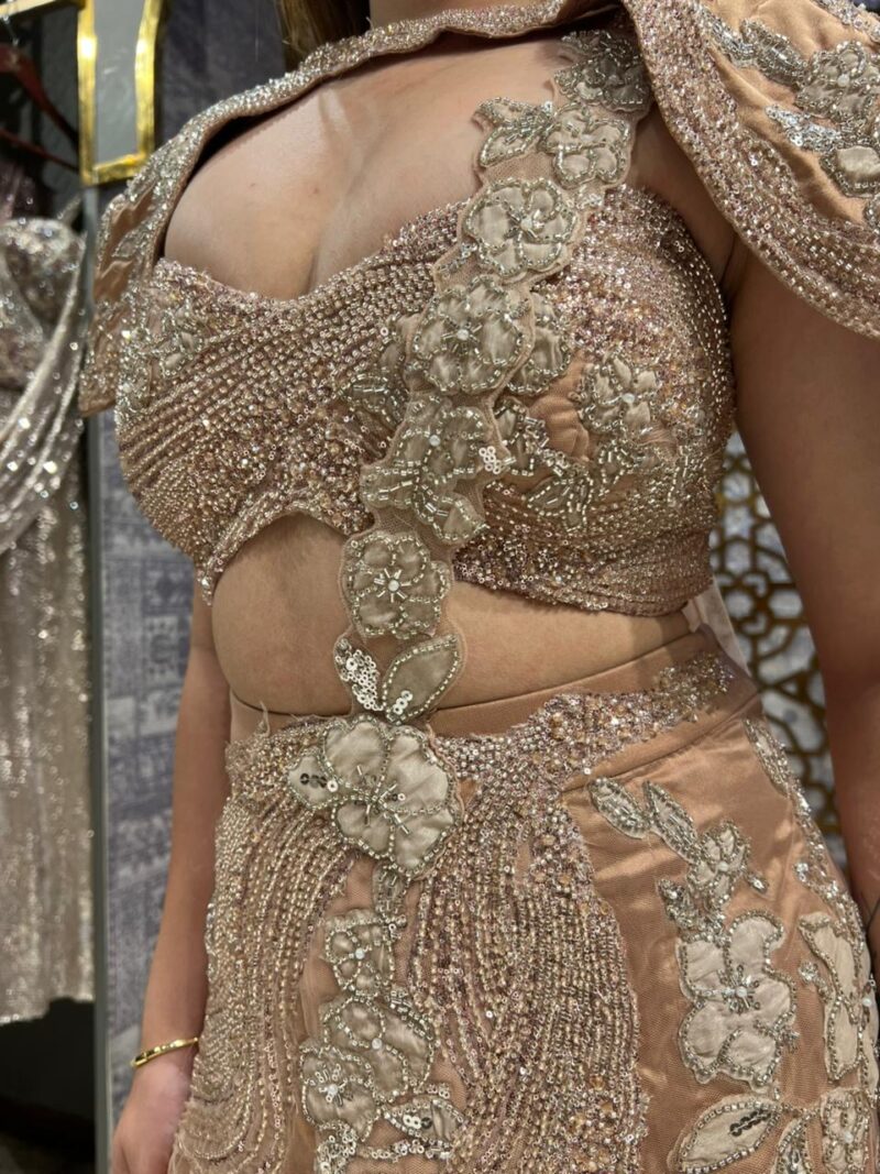 Champagne celestial drape fusion set