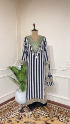 Classic black and white stripped mint set