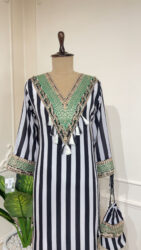 Classic black and white stripped mint set