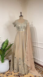 Champagne glow Anarkali set