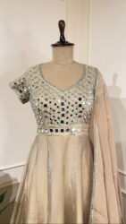 Champagne glow Anarkali set